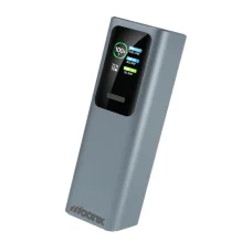 MOONX MP07 PD externá batéria 165W 2xUSB-C + 1xUSB QC3.0 22.5W 30000mAh strieborná