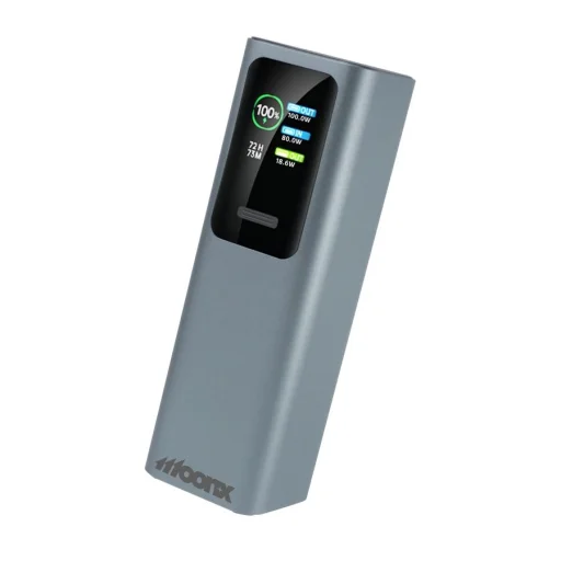 MOONX MP07 PD externá batéria 165W 2xUSB-C + 1xUSB QC3.0 22.5W 30000mAh strieborná - 1