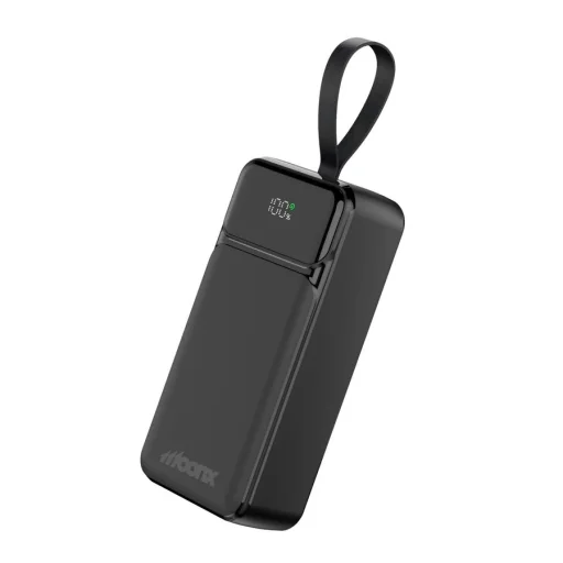 MOONX MP06 PD powerbanka 65W 2xUSB-C + 2xUSB QC3.0 22.5W 30000mAh čierna - 1