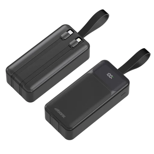 MOONX MP05 PD powerbanka 20W 1xUSB-C + 1xUSB QC3.0 22.5W 30000mAh čierna - 6