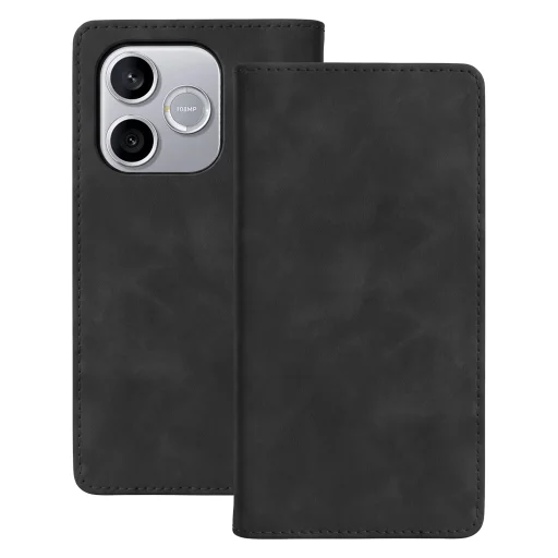 Honor 600 Lite Smart Suede fekete tok - 1