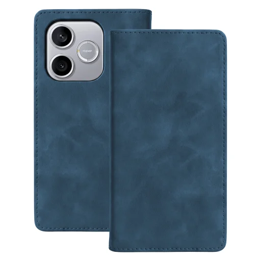 Honor 600 Lite Smart Suede sötétkék tok - 1