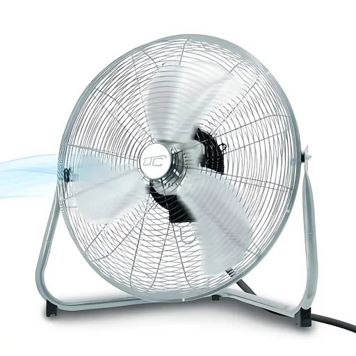 LTC ipari padlóventilátor 50cm ezüst - 1