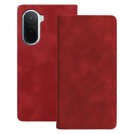 Xiaomi Redmi A7 Pro Smart Suede piros tok - 1