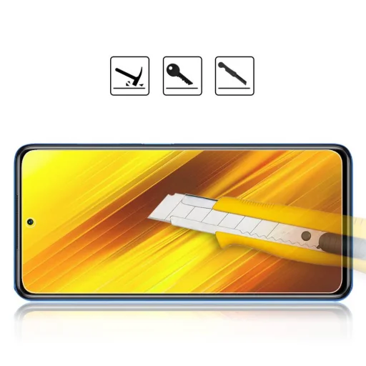 Kijelzővédő üvegfólia XIAOMI POCO X3 / X3 NFC / X3 PRO - 4