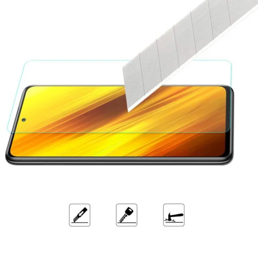 Kijelzővédő üvegfólia XIAOMI POCO X3 / X3 NFC / X3 PRO - 7