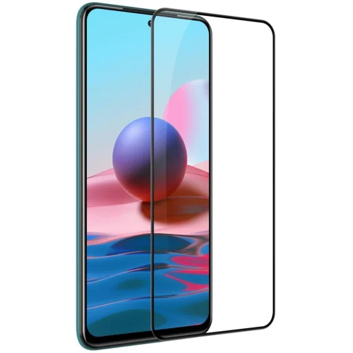 Xiaomi Redmi Note 10 Kijelzővédő 5D üvegfólia fekete - 4