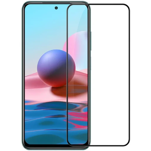 Xiaomi Redmi Note 10 Kijelzővédő 5D üvegfólia fekete - 1