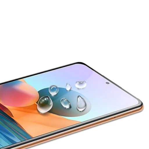 Kijelzővédő 5D üvegfólia XIAOMI REDMI NOTE 10 Pro fekete - 9