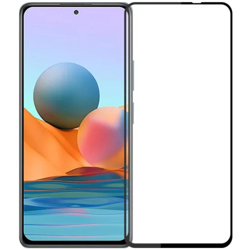 Kijelzővédő 5D üvegfólia XIAOMI REDMI NOTE 10 Pro fekete - 1