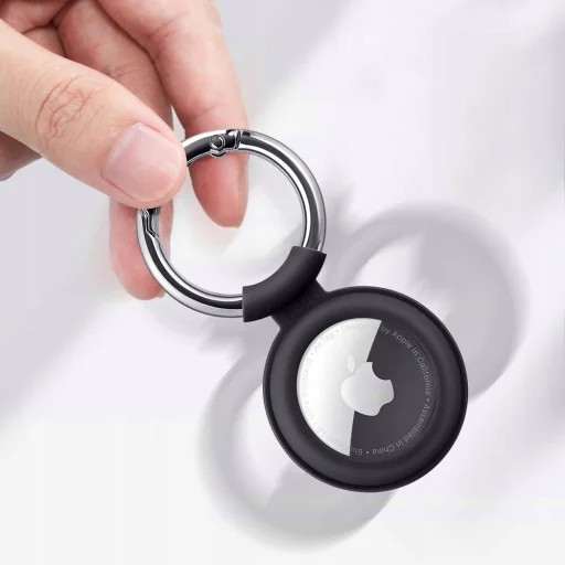 ESR Cloud Apple AirTag tok kulcstartóra fekete és fehér - 2