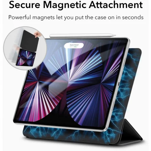 iPad Pro 11 2020/2021 ESR Rebound Magnetic tok fekete - 7