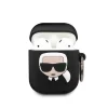 AirPods szilikon tok + Mirror Powerbank fekete 2000mAh Karl Lagerfeld Ikonik KLBPPBOA2K  - 2