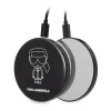 AirPods szilikon tok + Mirror Powerbank fekete 2000mAh Karl Lagerfeld Ikonik KLBPPBOA2K  - 4