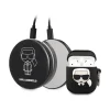 AirPods szilikon tok + Mirror Powerbank fekete 2000mAh Karl Lagerfeld Ikonik KLBPPBOA2K 