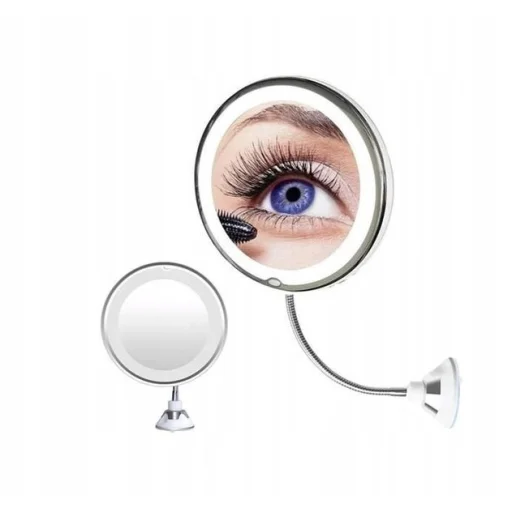 LED Kozmetikai tükör világítással és öntapadós rögzítéssel - 1