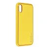 Forcell Leather tok iPhone X Citromsárga thumbnail