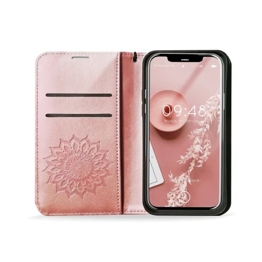 Samsung A52 5G / A52 ( 4G ) Forcell Mezzo fliptok Mandala rose gold - 2