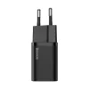 Baseus Super Si Hálózati töltő adapter QC + USB Type-C - Lightning 1m kábel 20W fekete (TZCCSUP-B01) thumbnail