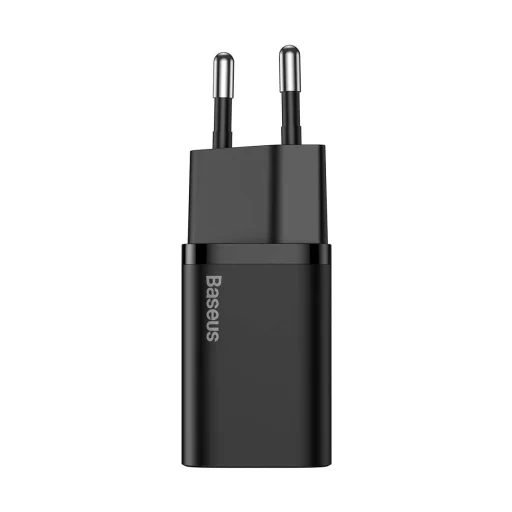 Baseus Super Si Hálózati töltő adapter QC + USB Type-C - Lightning 1m kábel 20W fekete (TZCCSUP-B01) - 3