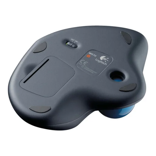 Logitech M570 Trackball vezeték nélküli optikai egér fekete - 3