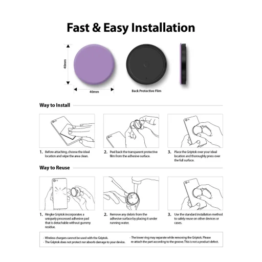 Ringke Griptok PopSocket Telefon tok markolat kiegészítő terepmintás - 9