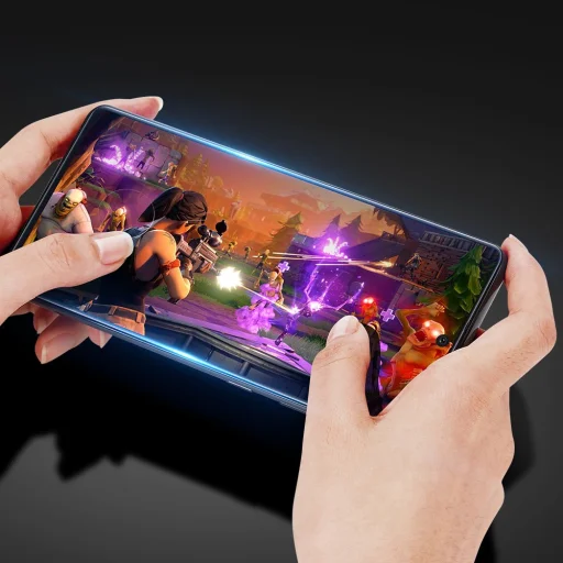 Samsung S20+ Plus Dux Ducis 3D KIjelzővédő ívelt üvegfólia fekete (Tokbarát) - 4
