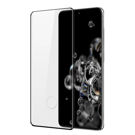 Samsung S20+ Plus Dux Ducis 3D KIjelzővédő ívelt üvegfólia fekete (Tokbarát) - 1