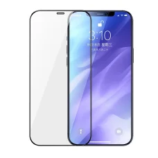 Joyroom Knight Series 2,5D KIjelzővédő üvegfólia iPhone 12 Pro MAX fekete (JR-PF597)