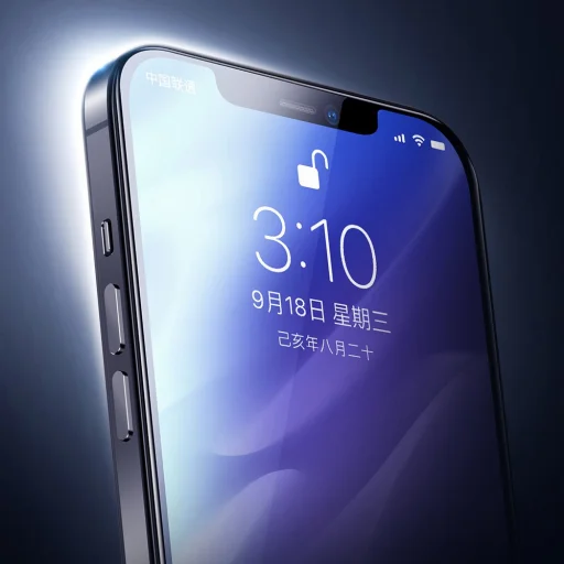 Joyroom Knight Series 2,5D KIjelzővédő üvegfólia iPhone 12 Pro MAX fekete (JR-PF597) - 12