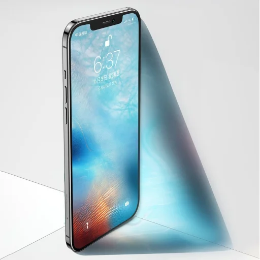 Joyroom Knight Series 2,5D KIjelzővédő üvegfólia kerámiával iPhone 12 mini fekete (JR-PF612) - 8