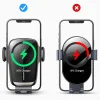 Joyroom Univerzális automata autós telefontartó vezeték nélküli töltéssel Qi 15W fekete (JR-ZS248) thumbnail