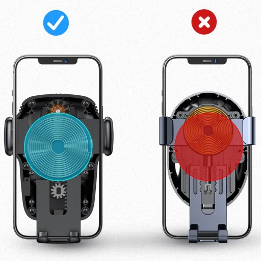 Joyroom Univerzális automata autós telefontartó vezeték nélküli töltéssel Qi 15W fekete (JR-ZS248) - 3