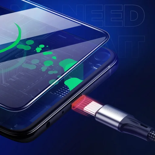 Joyroom USB - USB Type-C kábel 3A 1m fekete (S-1030N1) - 2