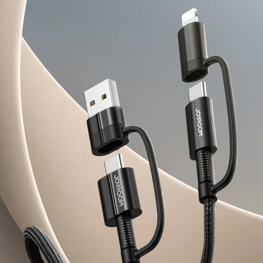 Joyroom 4in1 USB Type-C/ USB-A / Lightning kábel QC PD 3A 60W 1.8m zöld (S-1830G3) - 4