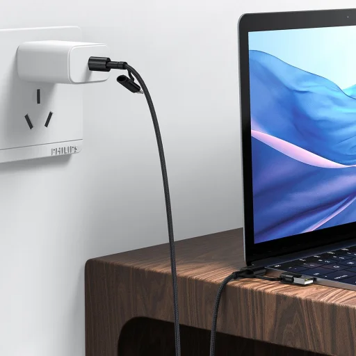Joyroom 4in1 USB Type-C/ USB-A / Lightning kábel QC PD 3A 60W 1.8m zöld (S-1830G3) - 6