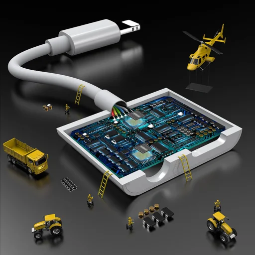 Joyroom Lightning - 2x Lightning elosztó adapter fejhallgató és töltő csatlakozónak fehér (S-Y104) - 4