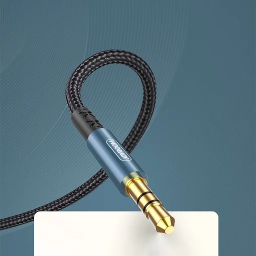 Joyroom AUX 3.5mm mini jack audio kábel 1.5m sötétkék (SY-15A1) - 7