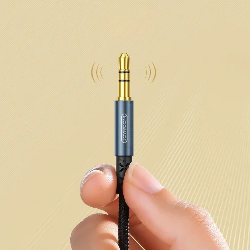 Joyroom AUX 3.5mm mini jack audio kábel 1.5m sötétkék (SY-15A1) - 8