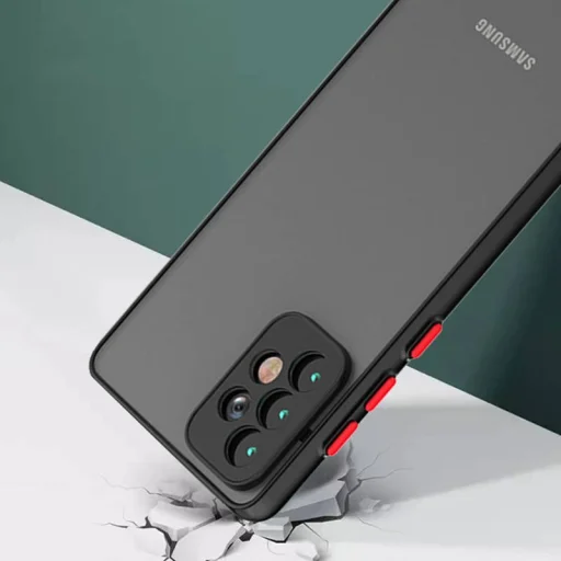 Samsung A32 5G Color Button Matt tok fekete - 7