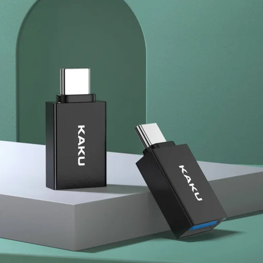 KAKU USB - USB Type-C OTG adapter fekete (KSC-532) - 5