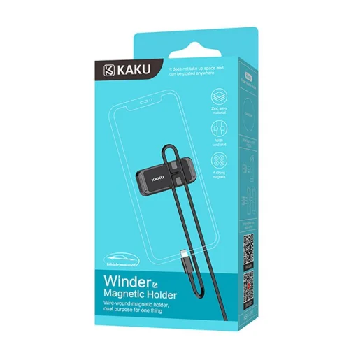 KAKU Mágneses kábel rendező műszerfalra fekete (KSC-517) - 5