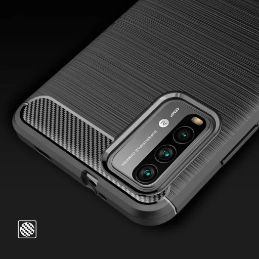 Carbon szénszál mintájú TPU tok XIAOMI REDMI 9T fekete - 8
