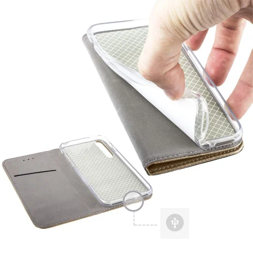 IPHONE 12 PRO MAX Mágneses fliptok arany - 7