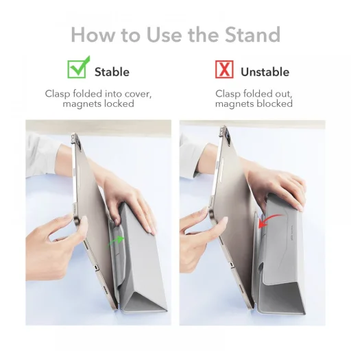 ESR Ascend Trifold tok IPAD PRO 11 2021 szürke - 2