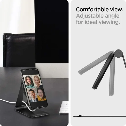 Spigen Magfit ''S'' Apple Magsafe Töltő Tartó Fekete (AMP02672) - 5