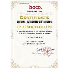 HOCO adapter OTG Type C (férfi) - Lightning (női) 3A U107 0,1 m fekete