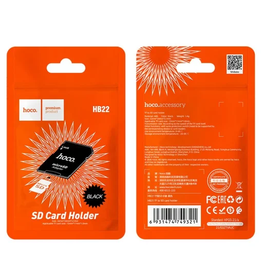 HOCO HB22 Átalakító adaper TF kártya - micro SD kártya - 9