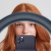LED körfény 33cm + állvány és telefontartó fekete körlámpa, ring light thumbnail