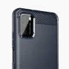 Carbon szénszál mintájú TPU tok Xiaomi Poco M3 kék thumbnail
